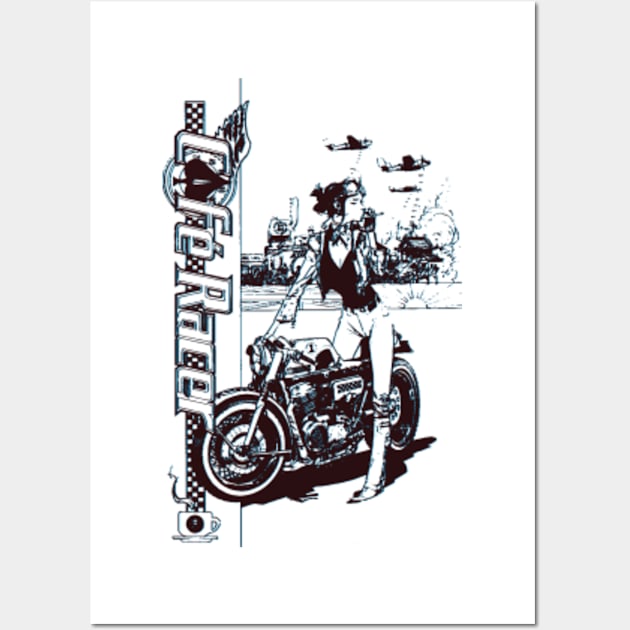 lady biker Wall Art by dadikubuabang